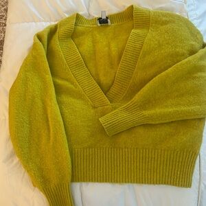 &OtherStories Cropped Citron Sweater